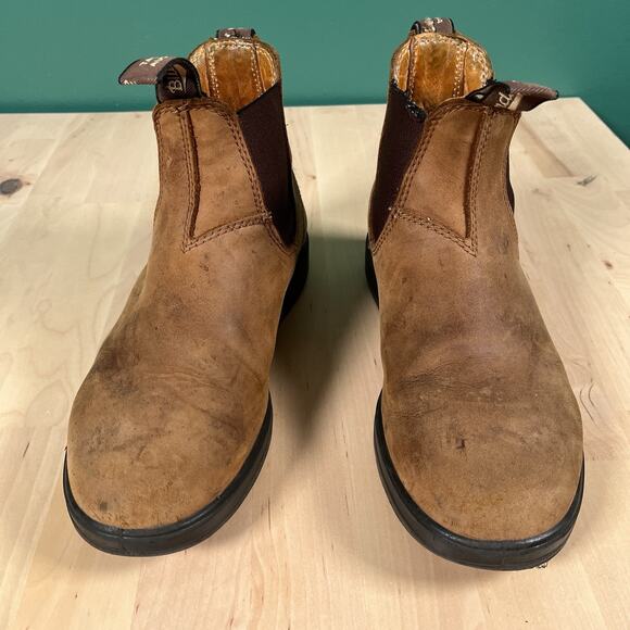 Blundstone Brown Leather Chelsea Boots Women’s Size 8 US / 5 AUS Distress Wear - Picture 3 of 11